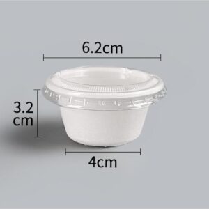 2oz biodegradable sauce cups with lids